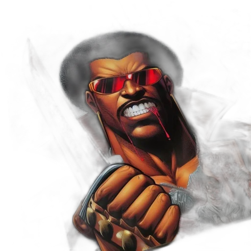 face, mask, weapon, comic book art transparent PNG cut-out