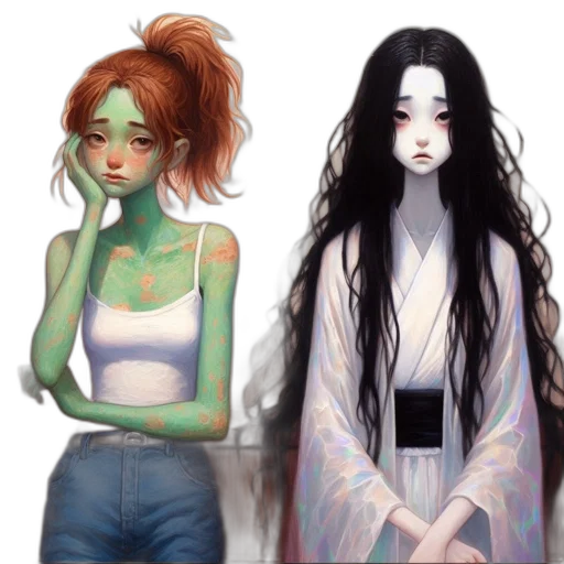 concept art, fantasy art, pixel art, watercolor transparent PNG cut-out