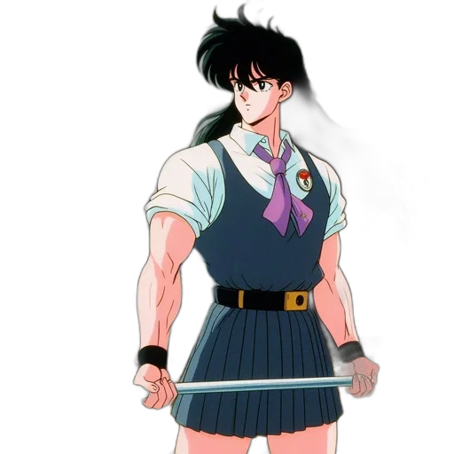 dress, weapon, jacket, anime transparent PNG cut-out