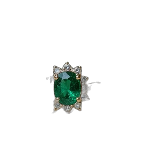 jewelry, crown, green, emerald transparent PNG cut-out