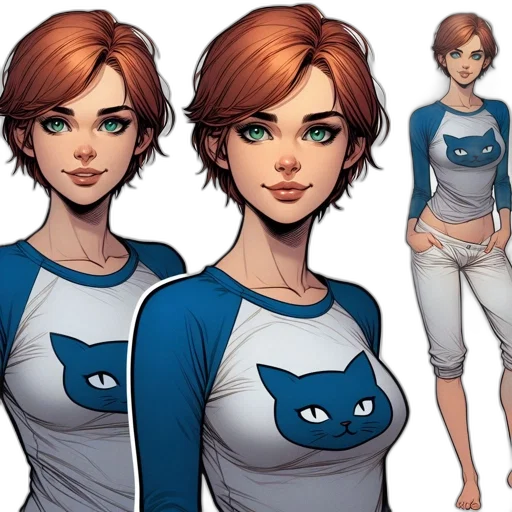 comic book art, concept art, cartoon, fantasy art transparent PNG cut-out
