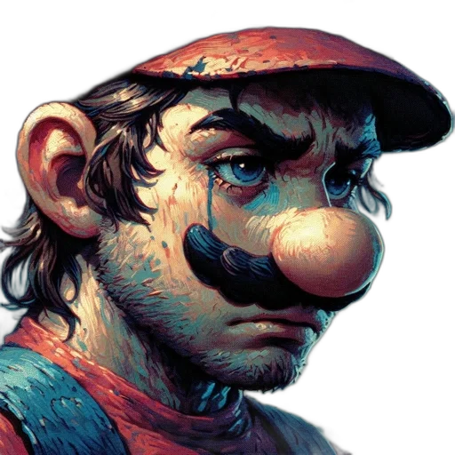 face, mask, hat, staff transparent PNG cut-out