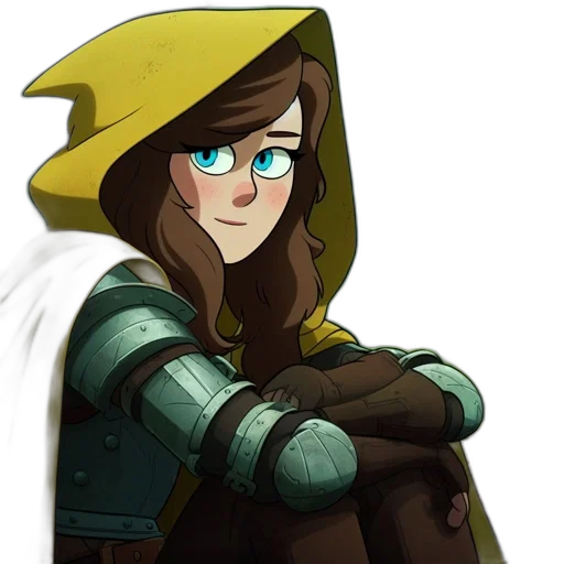 jacket, staff, hat, weapon transparent PNG cut-out