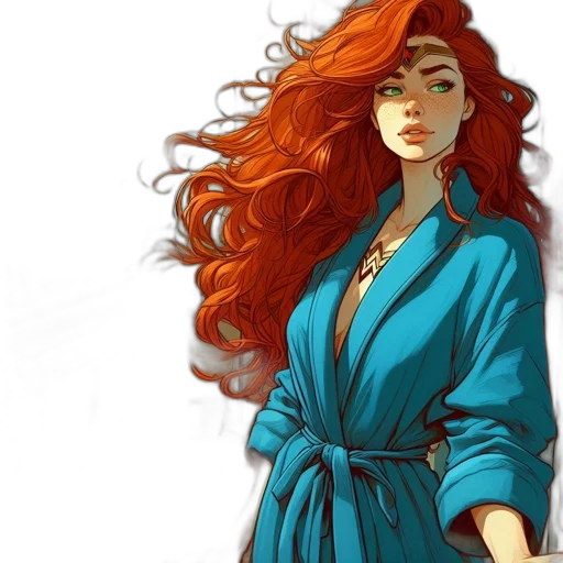 dress, fantasy art, comic book art, concept art transparent PNG cut-out