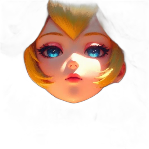 face, mask, crown, hair transparent PNG cut-out