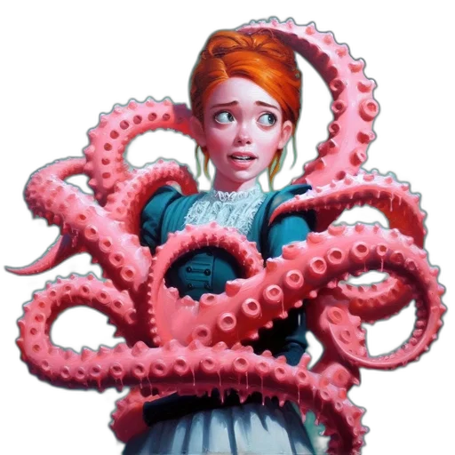 creature, staff, animal, 3d render transparent PNG cut-out