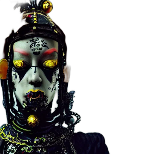 mask, old, samurai, goth transparent PNG cut-out