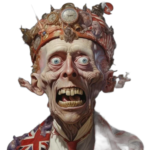 face, mask, crown, staff transparent PNG cut-out