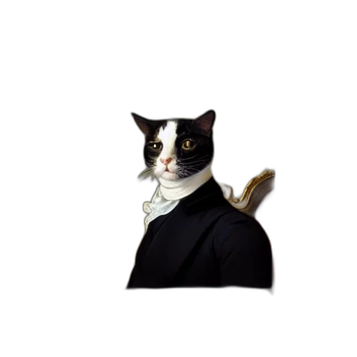 animal, staff, hat, jacket transparent PNG cut-out