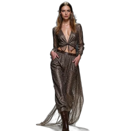 dress, jacket, jewelry, fantasy art transparent PNG cut-out
