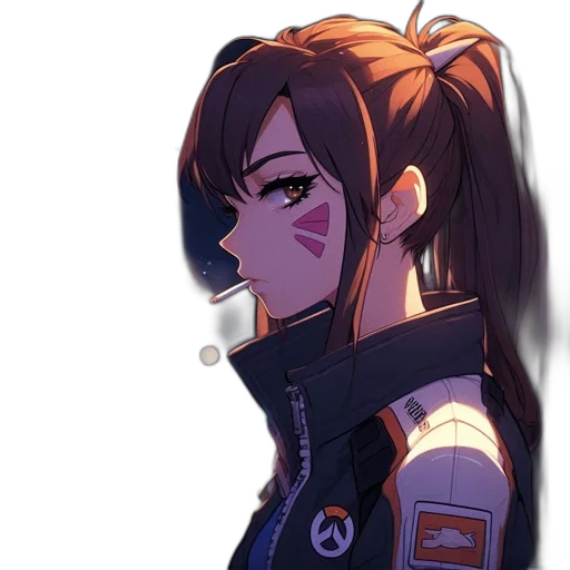 jacket, staff, face, weapon transparent PNG cut-out