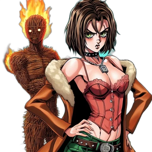 jacket, comic book art, concept art, fantasy art transparent PNG cut-out