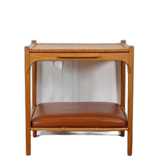 furniture, wooden, table, woven transparent PNG cut-out