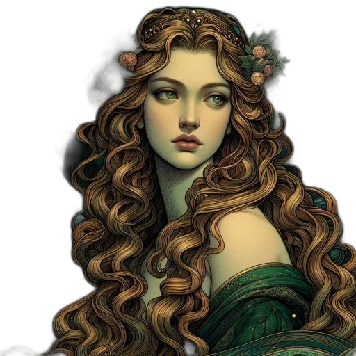 crown, fantasy art, photorealistic, oil painting transparent PNG cut-out