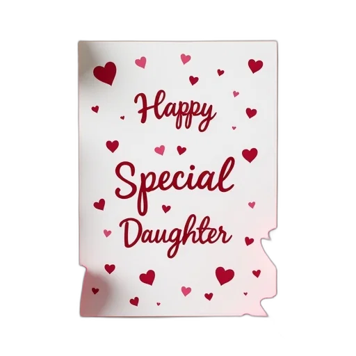 very, special, daughter, birthday transparent PNG cut-out