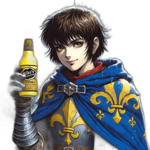 bottle, sword, jacket, weapon transparent PNG cut-out