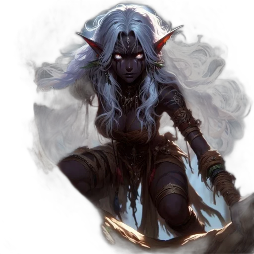 staff, fantasy art, concept art, comic book art transparent PNG cut-out