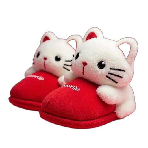 shoes, sanrio, kitty, slippers transparent PNG cut-out