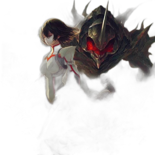 dragon, mask, creature, weapon transparent PNG cut-out