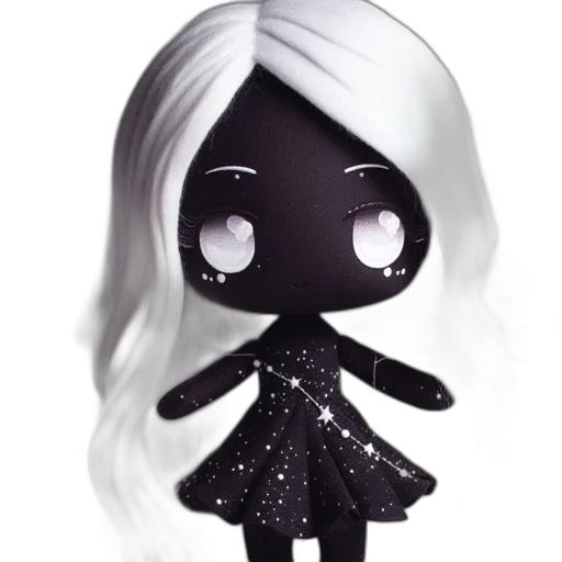 dress, hair, creature, mask transparent PNG cut-out