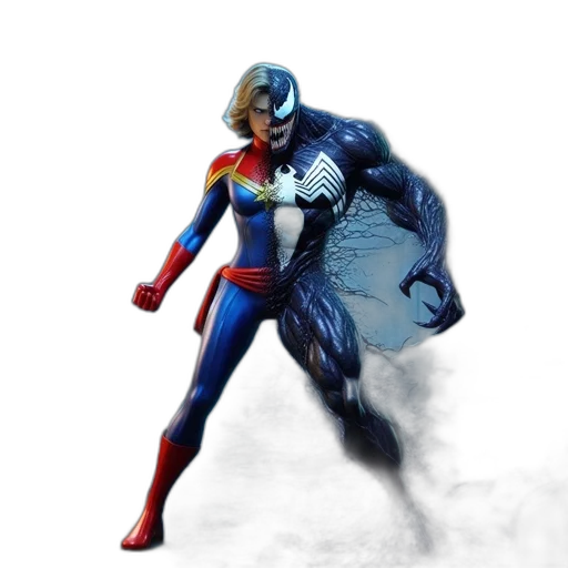 mask, concept art, comic book art, 3d render transparent PNG cut-out