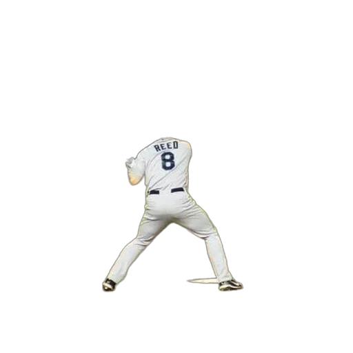 3d render, baseball, player, name transparent PNG cut-out