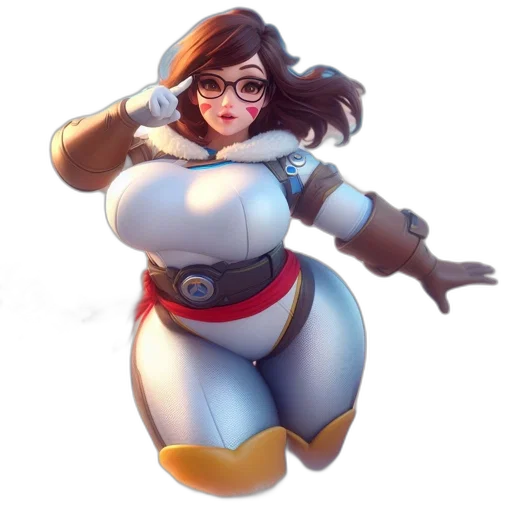 robot, dress, staff, weapon transparent PNG cut-out