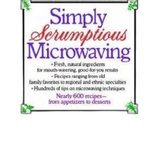simply, scrumptious, microwaving, book transparent PNG cut-out