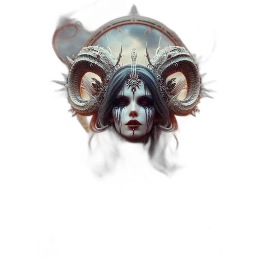mask, face, creature, crown transparent PNG cut-out