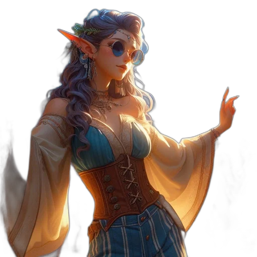 staff, dress, fantasy art, concept art transparent PNG cut-out