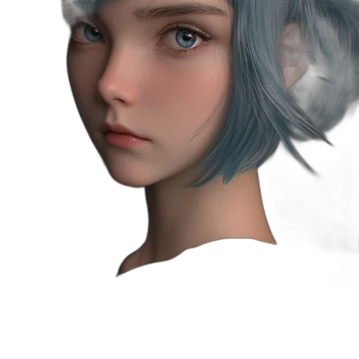 face, robot, mask, hair transparent PNG cut-out