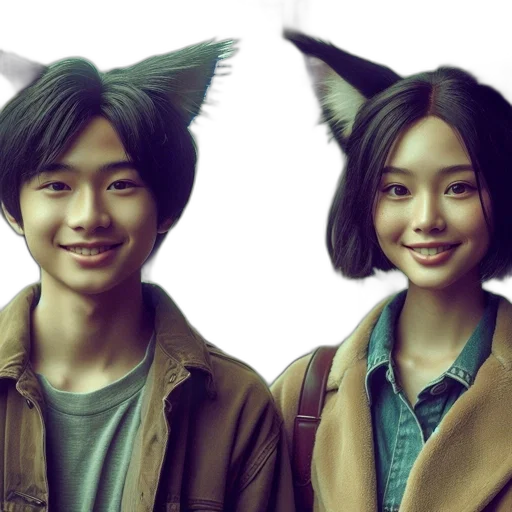 photorealistic, concept art, anime, 3d render transparent PNG cut-out