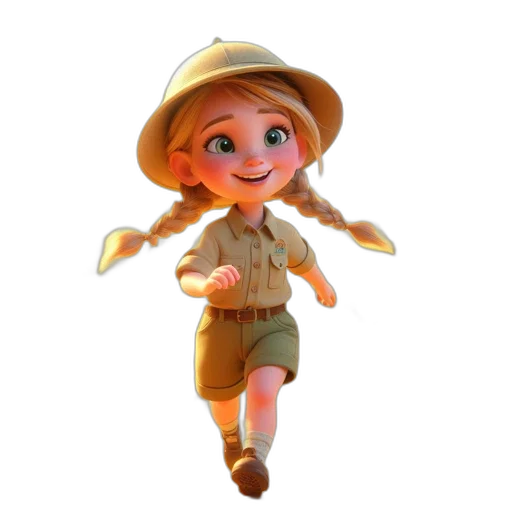 staff, hat, animal, dress transparent PNG cut-out