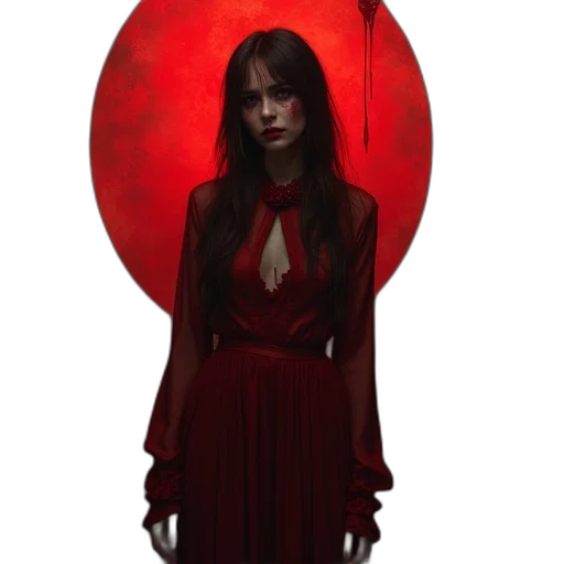 dress, umbrella, staff, mask transparent PNG cut-out