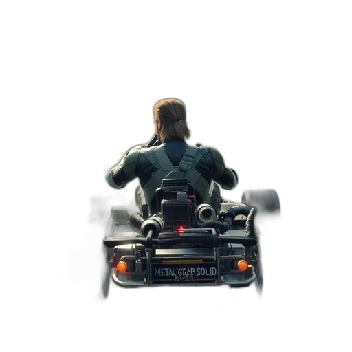 car, robot, hair, weapon transparent PNG cut-out
