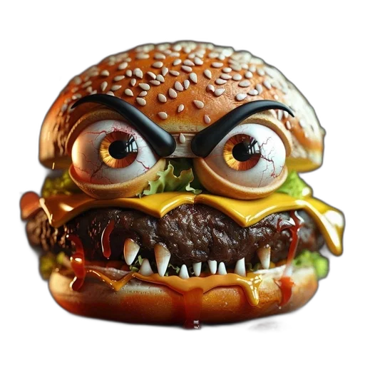 food, creature, animal, face transparent PNG cut-out