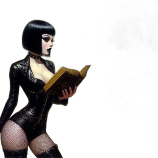 dress, mask, comic book art, concept art transparent PNG cut-out
