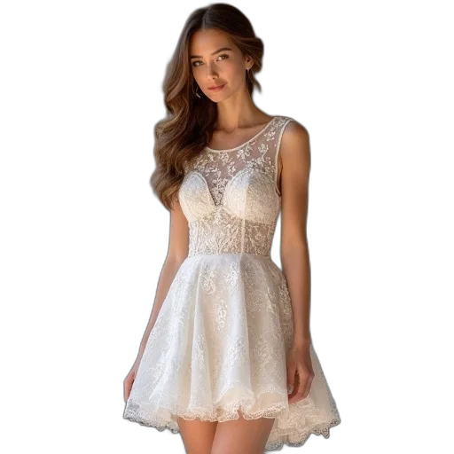 dress, photorealistic, line, scoop transparent PNG cut-out