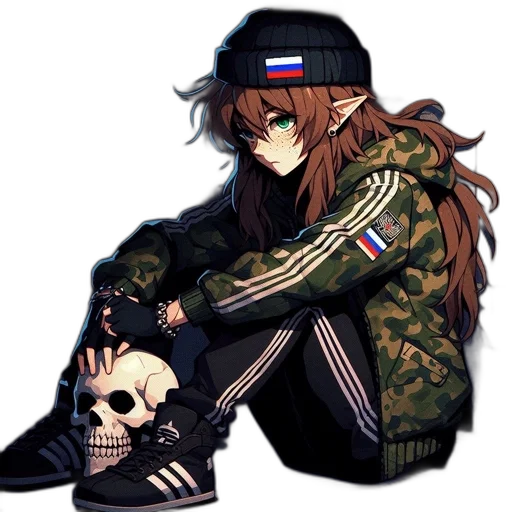jacket, hat, weapon, mask transparent PNG cut-out