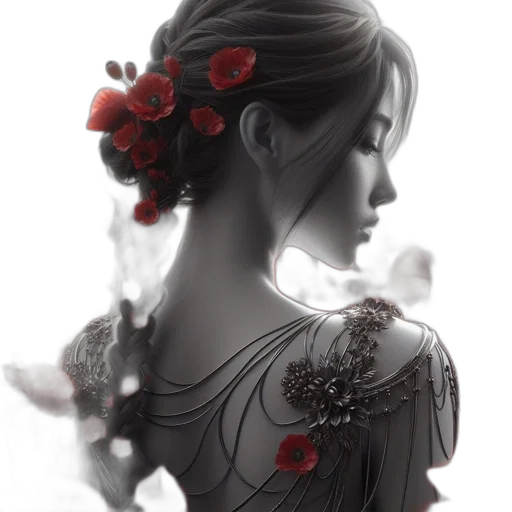 dress, crown, jewelry, flower transparent PNG cut-out
