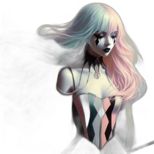hair, concept art, fantasy art, comic book art transparent PNG cut-out