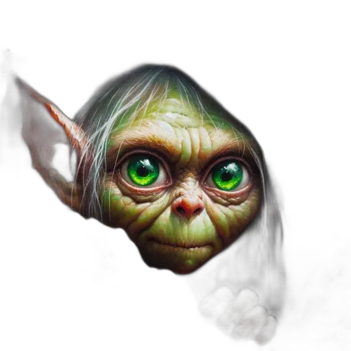 staff, face, mask, creature transparent PNG cut-out
