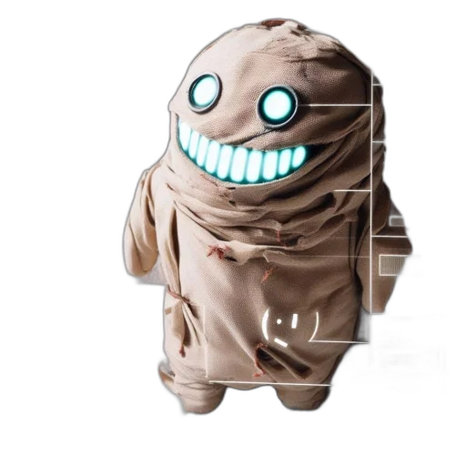 creature, robot, mask, jacket transparent PNG cut-out