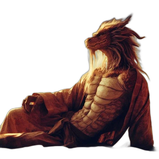 dragon, creature, animal, jacket transparent PNG cut-out