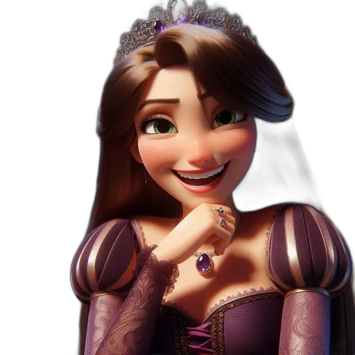 dress, crown, jewelry, face transparent PNG cut-out