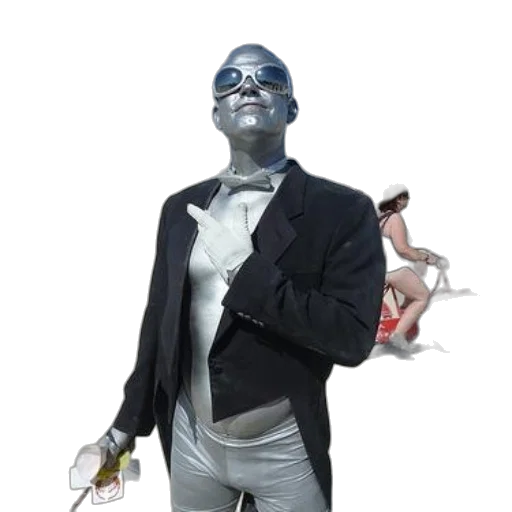 mask, robot, staff, creature transparent PNG cut-out