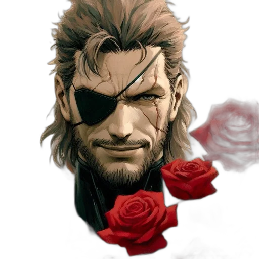 flower, face, concept art, comic book art transparent PNG cut-out
