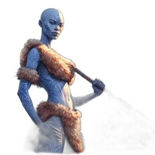 staff, robot, creature, concept art transparent PNG cut-out