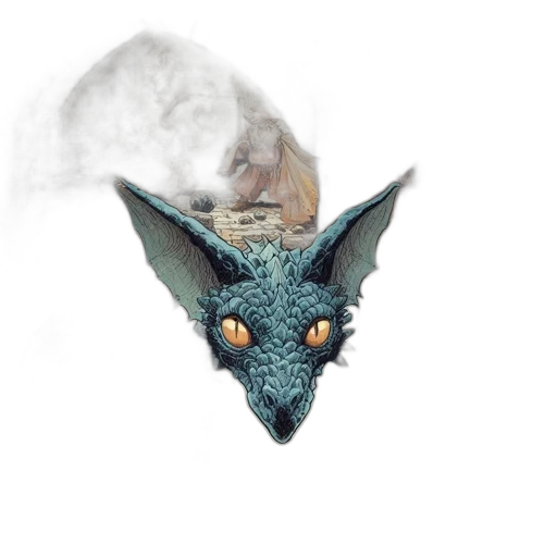 dragon, creature, animal, mask transparent PNG cut-out