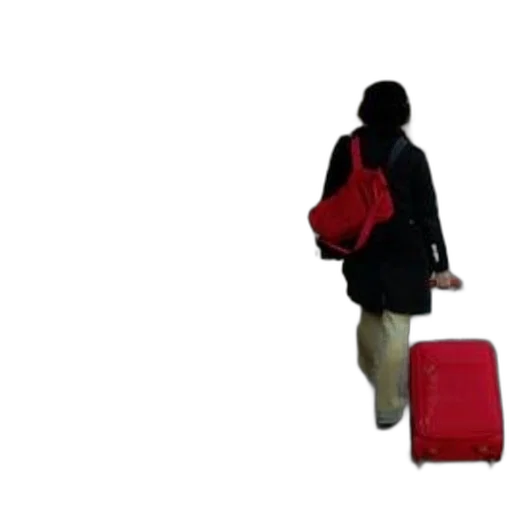 jacket, staff, 3d render, red transparent PNG cut-out